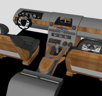汽车驾驶室内的SKP模型素材_su模型下载 草图大师模型_SKP模型