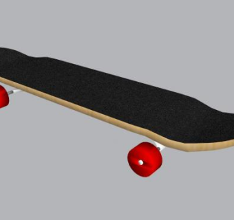 滑板的SKP模型素材设计_su模型下载 草图大师模型_SKP模型