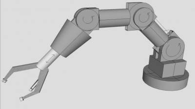 机械手臂模型_su模型下载 草图大师模型_SKP模型