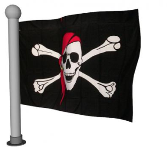 海盗船的旗帜旗子的SKP模型素材_su模型下载 草图大师模型_SKP模型