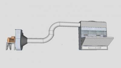 粉尘通风机设备模型_su模型下载 草图大师模型_SKP模型