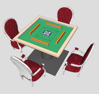 自动麻将机的SKP模型素材设计_su模型下载 草图大师模型_SKP模型