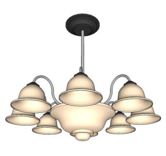 房子的吊灯的SKP模型素材设计_su模型下载 草图大师模型_SKP模型