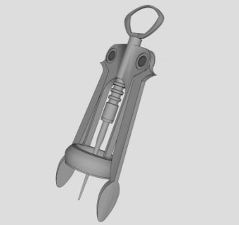 红酒葡萄酒的开瓶器SKP模型_su模型下载 草图大师模型_SKP模型