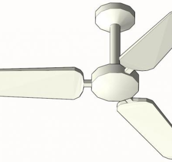 一个简单实用的吊扇SKP模型_su模型下载 草图大师模型_SKP模型