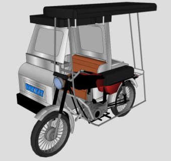 摩托车的SKP模型素材设计_su模型下载 草图大师模型_SKP模型