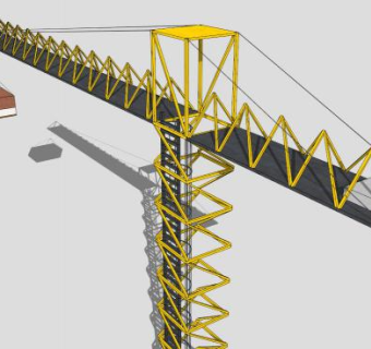 空中吊车的SKP模型素材设计_su模型下载 草图大师模型_SKP模型