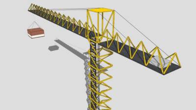 空中吊车的SKP模型素材设计_su模型下载 草图大师模型_SKP模型