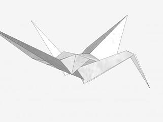 纸鹤的SKP模型素材设计_su模型下载 草图大师模型_SKP模型