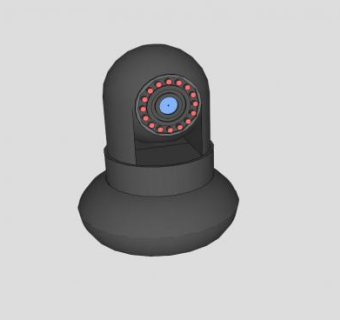 视频监控摄像头的SKP模型素材_su模型下载 草图大师模型_SKP模型