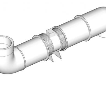 排烟风机烟气管道的SKP模型_su模型下载 草图大师模型_SKP模型