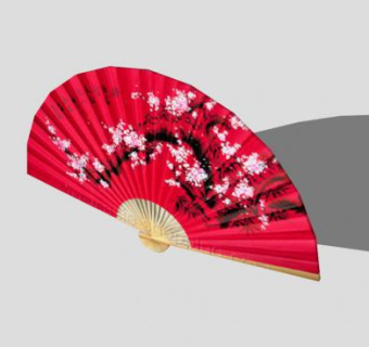 古代的扇子的SKP模型素材_su模型下载 草图大师模型_SKP模型