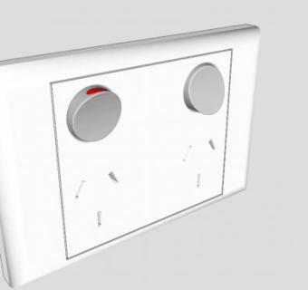 电灯开关的SKP模型素材_su模型下载 草图大师模型_SKP模型