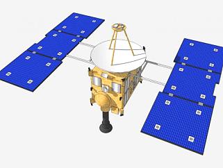 人造卫星的SKP模型素材_su模型下载 草图大师模型_SKP模型
