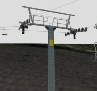 室外观光电梯缆车的SKP模型素材_su模型下载 草图大师模型_SKP模型