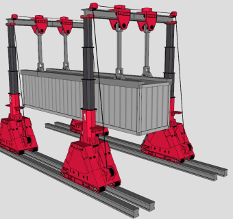 龙门吊车的SKP模型素材_su模型下载 草图大师模型_SKP模型