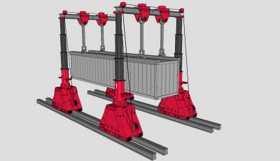龙门吊车的SKP模型素材_su模型下载 草图大师模型_SKP模型