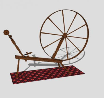 家具纺轮的SKP模型素材设计_su模型下载 草图大师模型_SKP模型