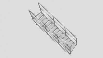 工业楼梯工厂里的楼梯SKP模型_su模型下载 草图大师模型_SKP模型