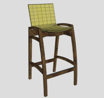 高脚凳子比赛裁判的凳子SKP模型_su模型下载 草图大师模型_SKP模型