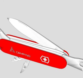 多功能小刀SKP模型素材启瓶器_su模型下载 草图大师模型_SKP模型