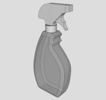 喷水瓶的SKP模型素材_su模型下载 草图大师模型_SKP模型