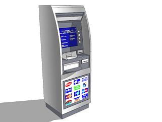 国外ATM取款<em>机</em>的SKP模型素材_su模型下载 草图大师模型...