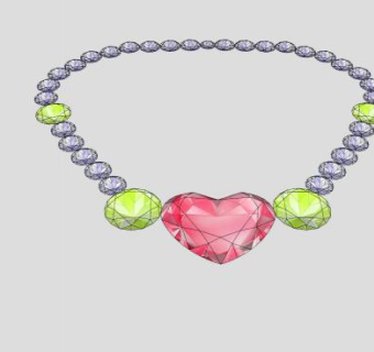 水晶链子的SKP模型素材设计_su模型下载 草图大师模型_SKP模型