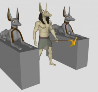 古代雕像的SKP模型_su模型下载 草图大师模型_SKP模型