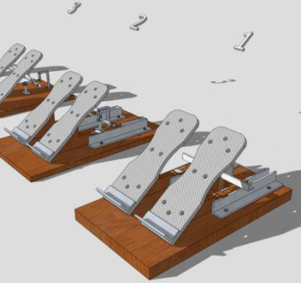 短跑赛道上的助跑器SKP模型_su模型下载 草图大师模型_SKP模型