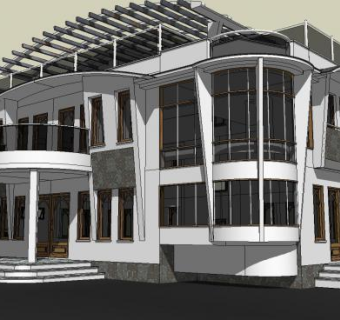 小小图书馆建筑模型