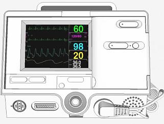 医疗设备心脏除颤器模型_su模型下载 草图大师模型_SKP模型