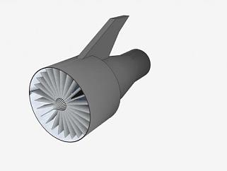 喷气式发动机的SU模型设计_su模型下载 草图大师模型_SKP模型