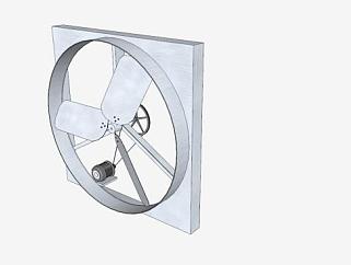 圆形的排气扇的SKP模型素材_su模型下载 草图大师模型_...