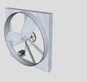 圆形的排气扇的SKP模型素材_su模型下载 草图大师模型_SKP模型