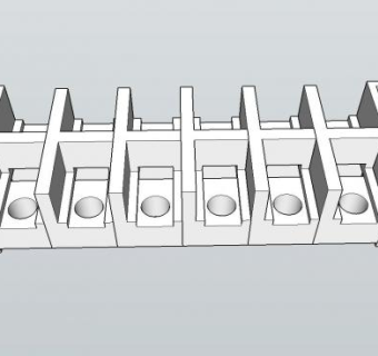 工业端子台模型_su模型下载 草图大师模型_SKP模型