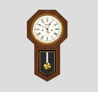 挂壁时钟的SKP模型_su模型下载 草图大师模型_SKP模型