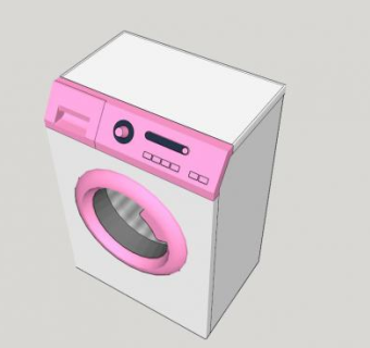 超薄滚筒洗衣机的SKP模型素材_su模型下载 草图大师模型_SKP模型