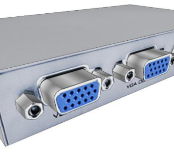 1进2出VGA分配器模型_su模型下载 草图大师模型_SKP模型