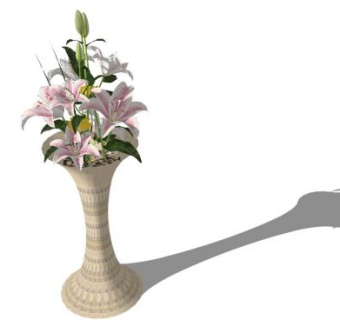 陶瓷花瓶的SKP模型_su模型下载 草图大师模型_SKP模型