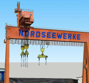 船用龙门吊模型_su模型下载 草图大师模型_SKP模型