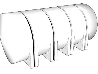 集水器水箱的SKP模型素材_su模型下载 草图大师模型_SKP模型