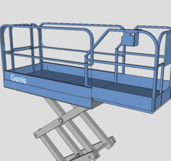 剪式升降平台升降机模型_su模型下载 草图大师模型_SKP模型