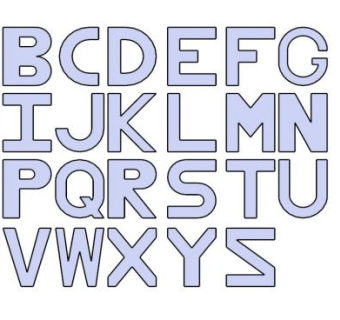 英文字母的SKP模型_su模型下载 草图大师模型_SKP模型