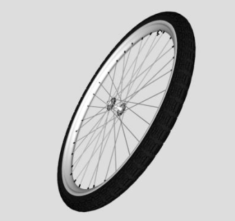 单车轮胎车轮的SKP模型_su模型下载 草图大师模型_SKP模型