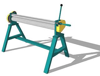木板加工机械模型_su模型下载 草图大师模型_SKP模型