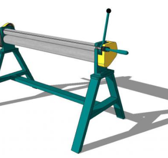 木板加工机械模型_su模型下载 草图大师模型_SKP模型