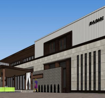 重庆鹏汇星耀天地会所su模型下载_sketchup草图大师SKP模型