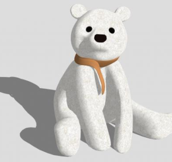 克努特玩具熊的SKP模型_su模型下载 草图大师模型_SKP模型