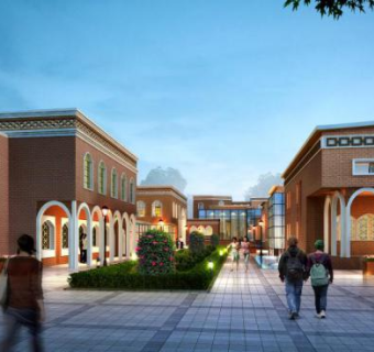 中式风情商业街总模型SU模型下载_sketchup草图大师SKP模型